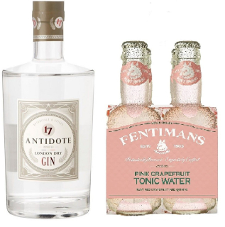 Antidote London Dry Gin 40% 0,7l + Fentimans Pink Grapefruit Tonic 4x 0,2l ZDARMA