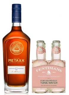 Metaxa 12* 40% 0,7l + Fentimans Pink Grapefruit Tonic 4x 0,2l ZDARMA